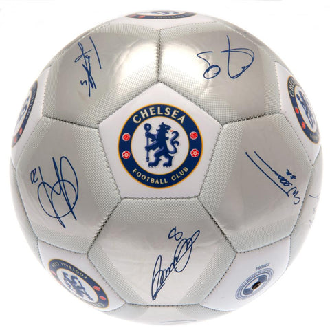 Chelsea FC Sig Silver Football