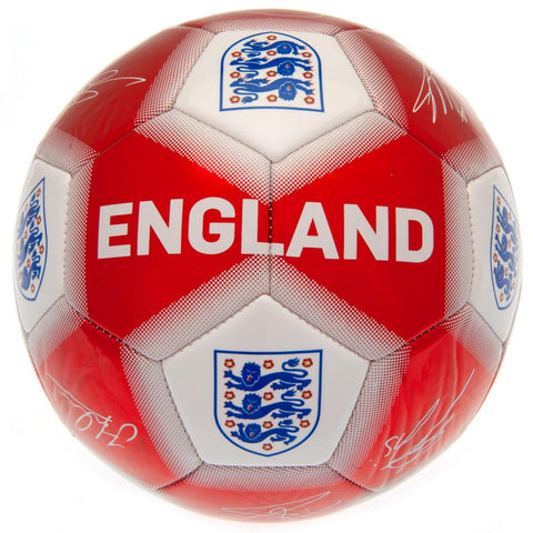 England FA Red & White Signature Football