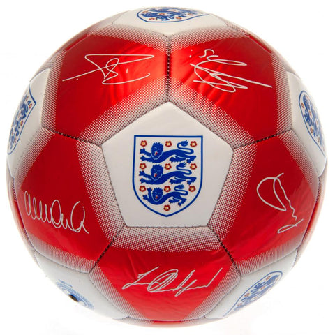 England FA Red & White Signature Football