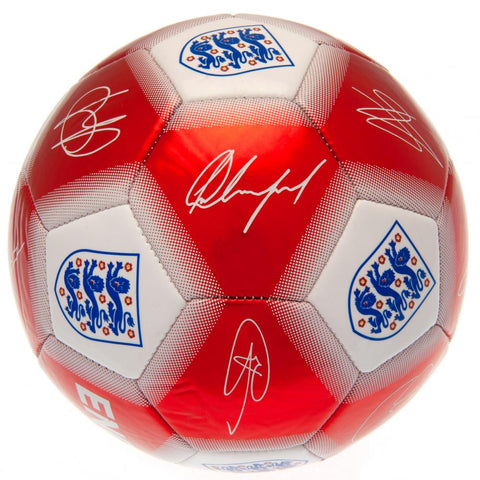 England FA Red & White Signature Football