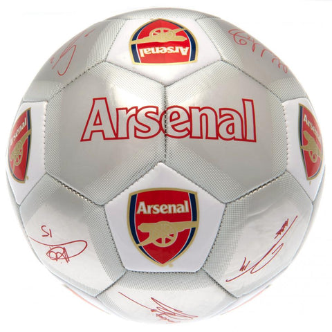 Arsenal FC Sig Silver Football