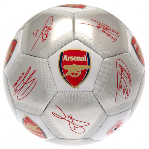 Arsenal FC Sig Silver Football