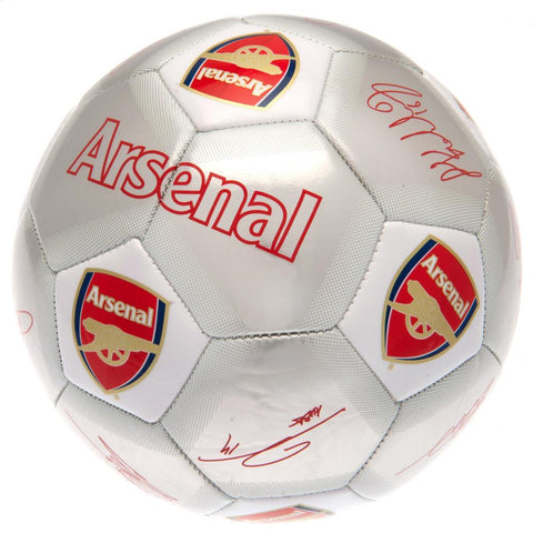 Arsenal FC Sig Silver Football