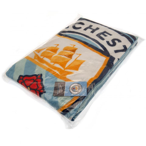 Manchester City FC Stripe Towel