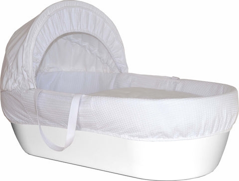 Shnuggle Classic Moses Basket White - Sleek Choice