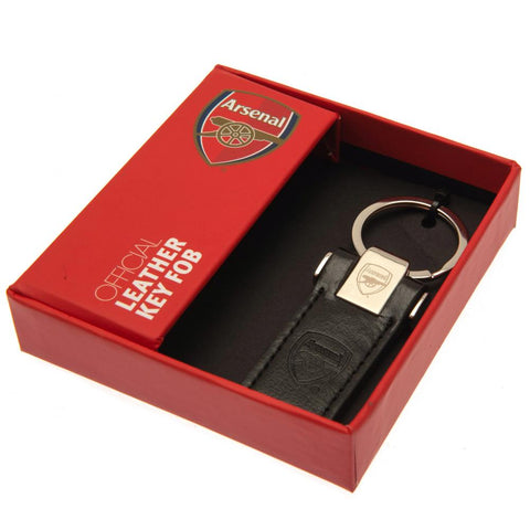 Arsenal FC Leather Key Fob Keyring