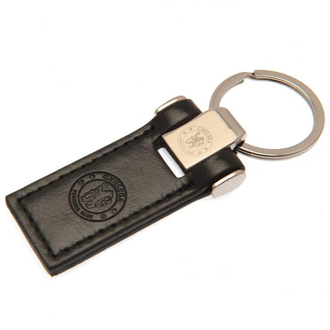 Chelsea FC Leather Key Fob Keyring