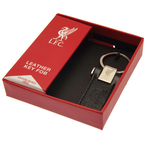 Liverpool FC Leather Key Fob Keyring