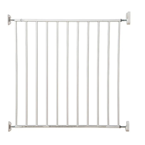 Callowesse Metal Screw Fitted Baby Stair Gate W76-81cm - White