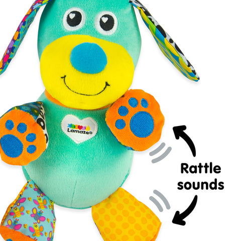 Lamaze Pupsqueak Rattle Soft Toy