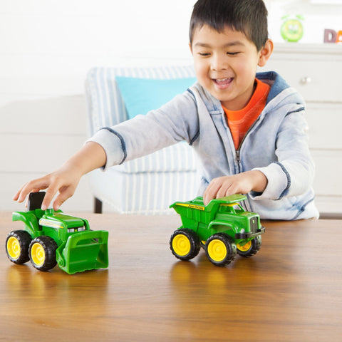 John Deere Mini Sandbox Tractor & Dump Truck Set