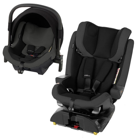 Jane Groowy + Nest i-Size Car Seat Combination 40-150cm, 0-12 Years, Matt Black