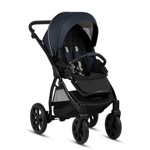 Noordi Fjordi V1 Leather 3-in-1 Travel System – Eco-Leather Pram with ThermoCot™ & i-Size Car Seat