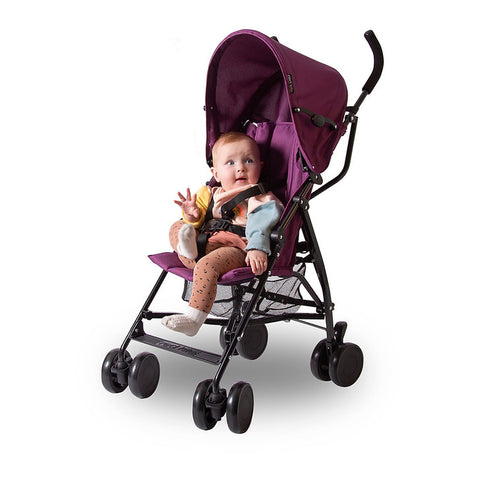 Travel Push Me 2U Lightweight Stroller Plum - Sleek Choice