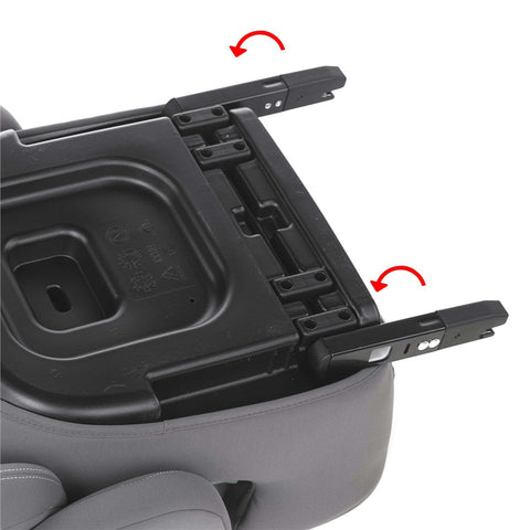 Nurse Country Foldable i-Size Car Seat 100-150cm, 3.5-12 Years, Black