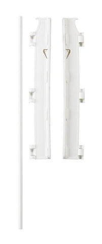 Slatted wall Mounting Kit for Safety Gates, White - Sleek Choice