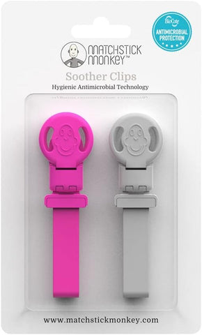 Double Soother Clip Blue & Green - Sleek Choice