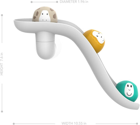 Matchstick Monkey Bathtime Slide Set White - Sleek Choice