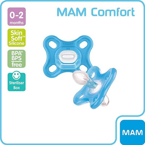 Mam Soother Comfort 0+ Months 2 Pack - Sleek Choice