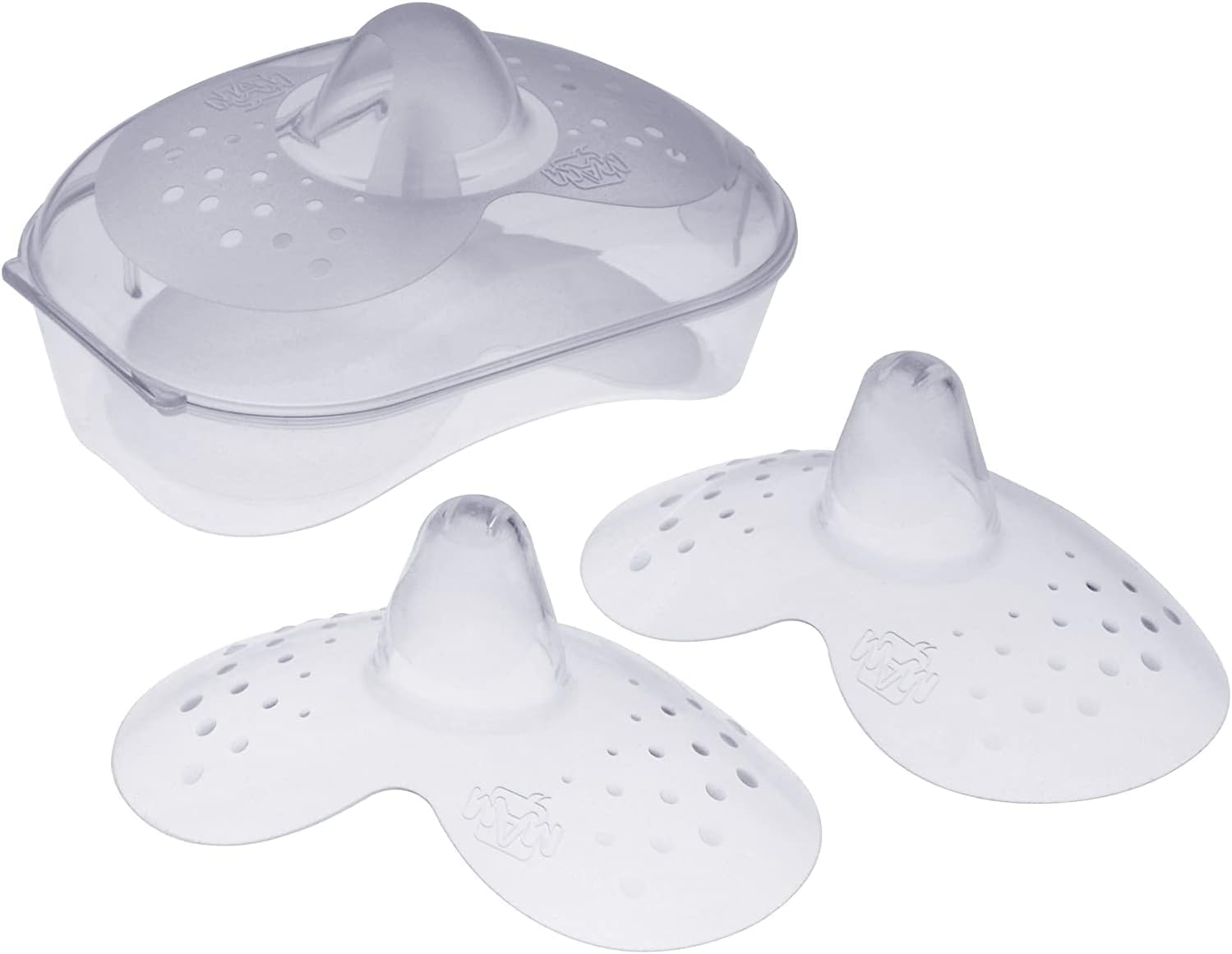 Mam Breast Care Nipple Shields With Sterilisable Travel Case - Sleek Choice