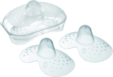 Mam Breast Care Nipple Shields With Sterilisable Travel Case - Sleek Choice