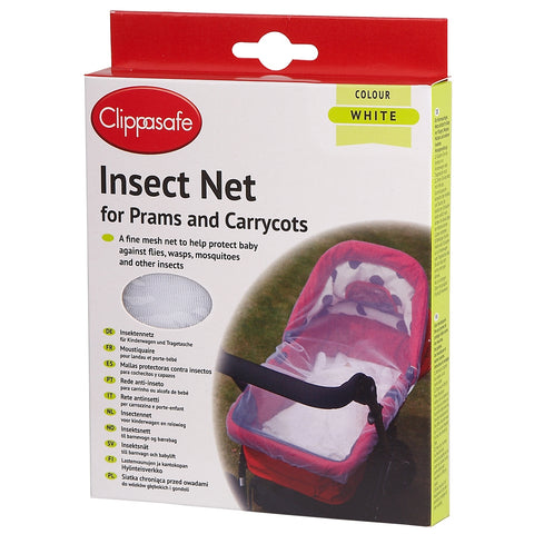 Clippasafe Pram & Carrycot Insect Net White