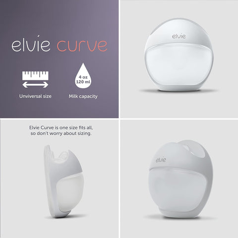 Elvie Manual Wearable Breast Pump - Elvie Curve - Sleek Choice