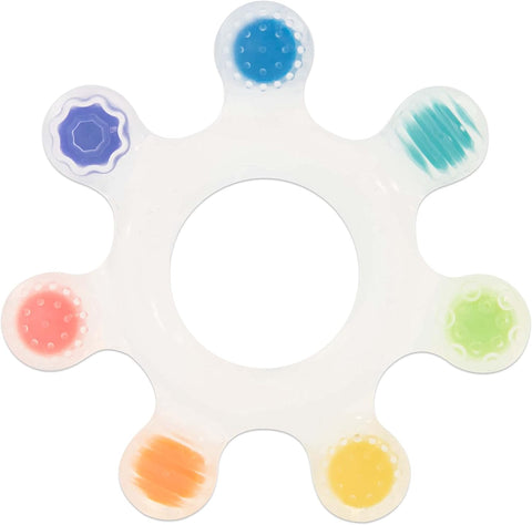 Sassy Baby Rainbow Star Silicone Teether - 3m+