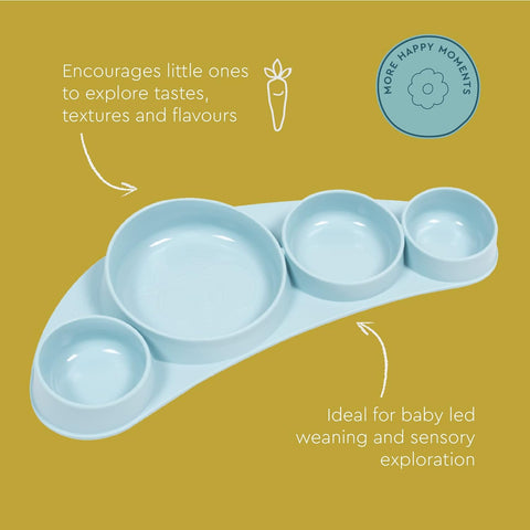 Koo-Di Tiny Tapas Silicone Placemat Spring Water - Sleek Choice Uk