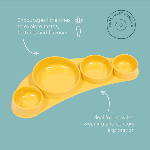 Koo-Di Tiny Tapas Silicone Placemat Buttercup - Sleek Choice Uk