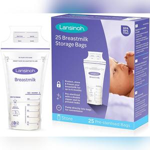 Lansinoh Breast Milk Storage Bags 25 Pack