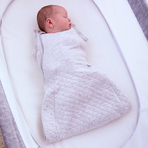 Swaddle To Sleep Bag 0.5 Tog Minimal Grey - Sleek Choice