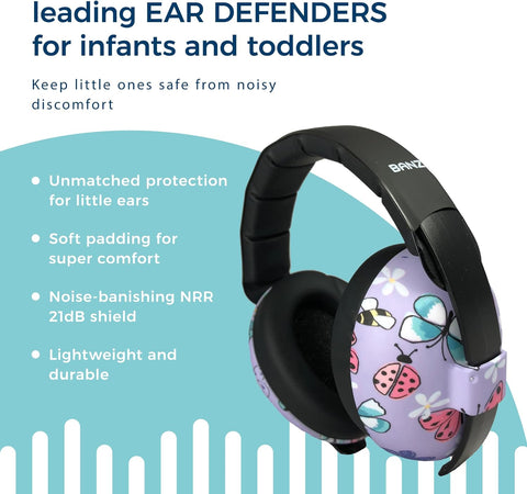 Baby Banz Bubzee Earmuffs Butterfly - Sleek Choice UK