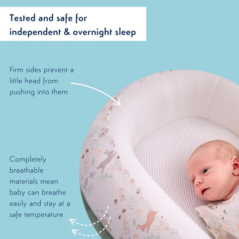 Purflo Sleeptight Baby Bed - Storybook Nutmeg - Sleek Choice