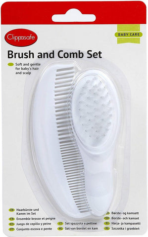 Clippasafe Baby Brush & Comb Set - Sleek Choice