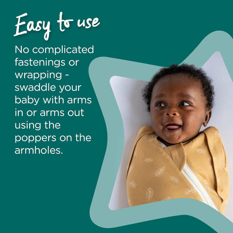 Tommee Tippee Grobag Swaddle Bag 3-6M 1.0 Tog Woodland - Sleek Choice