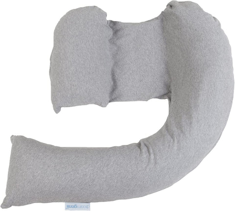 Dreamgenii Pregnancy Support and Feeding Pillow - Grey Marl