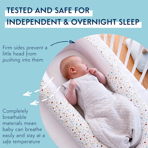 Purflo Sleeptight Baby Bed - Scandi Spot Sleek Choice