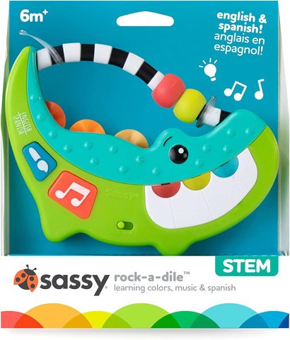 Sassy Rock-A-Dile Musical Toy - 6m+ - Sleek Choice