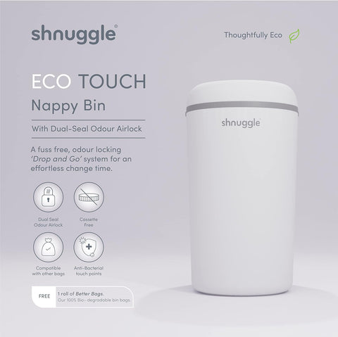 Shnuggle Change Time Eco-Touch Nappy Bin