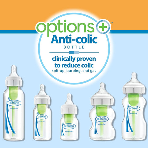 Dr. Brown's Options+ Anti Colic Baby Bottle Starter Kit - Sleek Choice