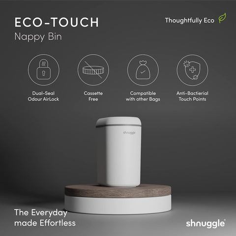 Shnuggle Change Time Eco-Touch Nappy Bin