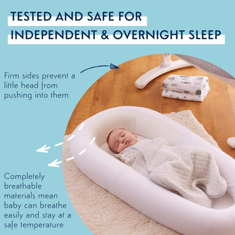 Purflo Sleeptight Baby Bed Soft - White