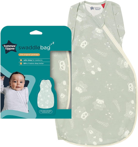 Tommee Tippee Grobag Swaddle Bag 3-6M 1.0 Tog Woodland - Sleek Choice