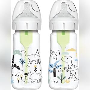 Dr. Brown’s Natural Flow Anti-Colic Baby Bottle Designer 270Ml X2 Dinosaurs - Sleek Choice UK