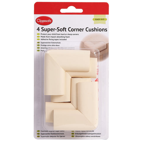 Home Safety Super Soft Corner Cushion Cream X4 - Sleek Choice