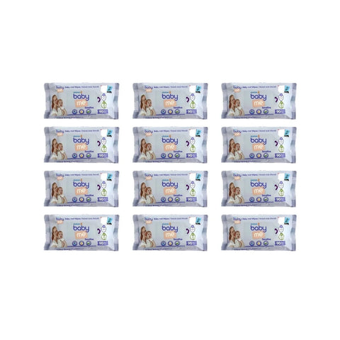 baby me Sensitive Baby Wipes 12x90 pcs