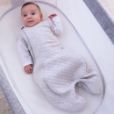 Swaddle To Sleep Bag 0.5 Tog Minimal Grey - Sleek Choice