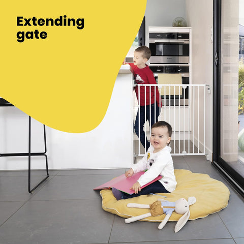 Safety 1st Gates Wallfix Extending Metal Gate White - Sleek Choice