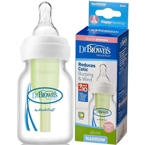 Dr. Browns Options+ Preemie Anti-Colic Slow Flow 0M+ 60ml